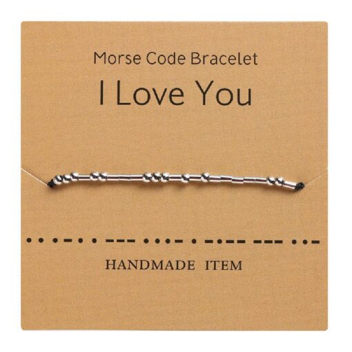 One or Two Morse Code Bracelets for Friends, Couples, Family - Image 9