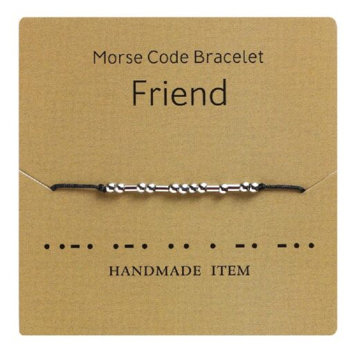 One or Two Morse Code Bracelets for Friends, Couples, Family - Image 8