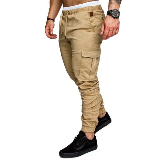 Men Casual Cargo Jogger Work Trousers with Pockets - Image 6