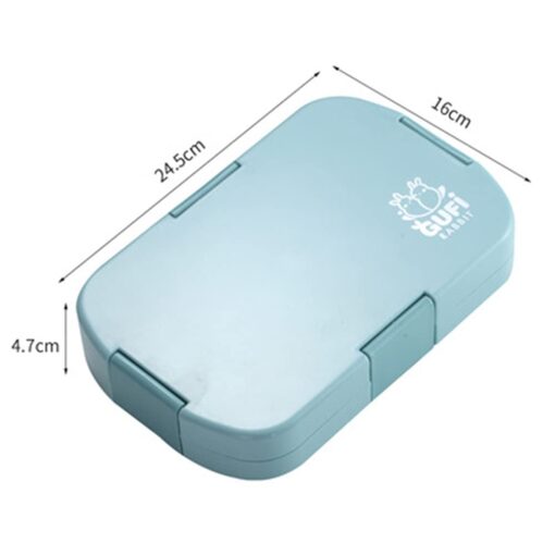 Portable Lunch Box 6 Grids Food Storage Leakproof Kids - Image 8