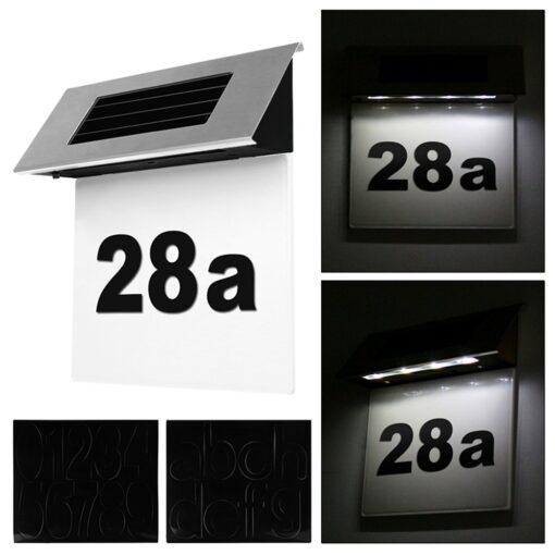 Solar Powered LED House Sign Light - Image 6