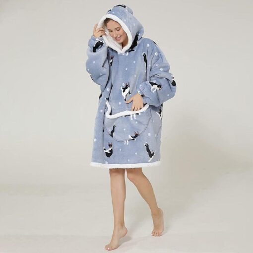 Adults Oversized Fluffy Hoodie Blanket - Image 12