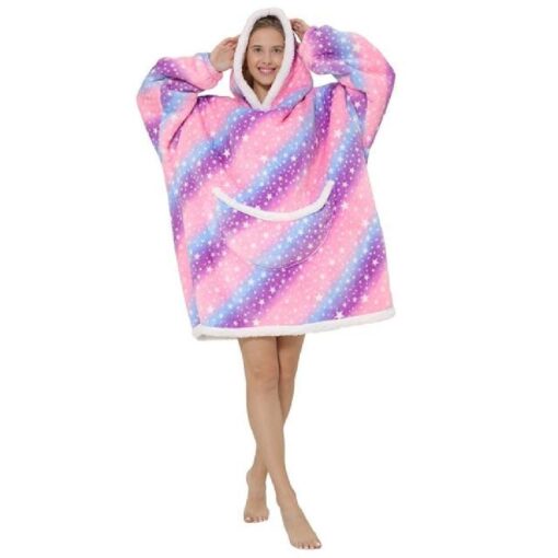 Adults Oversized Fluffy Hoodie Blanket