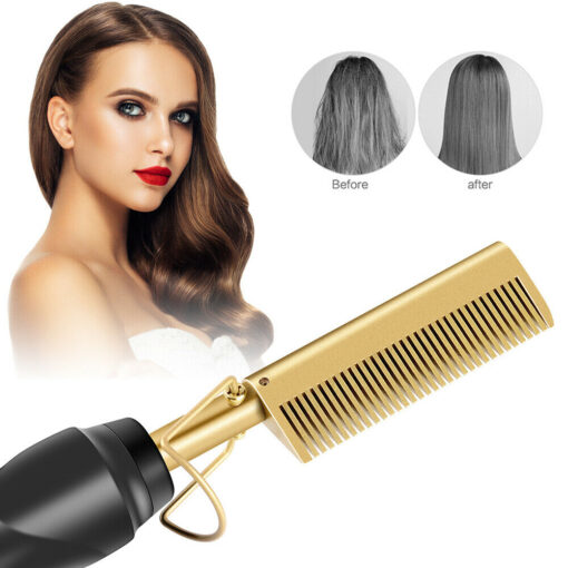 Hair Straightener Flat Irons Straightening Brush - Image 5