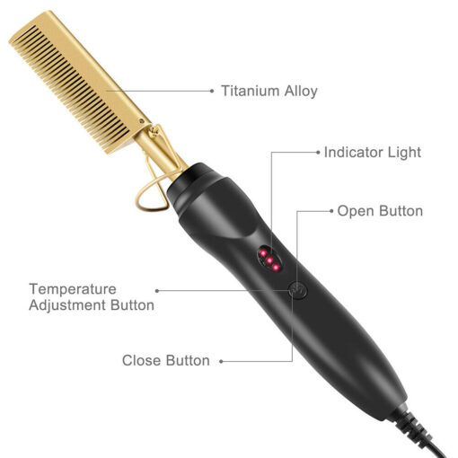 Hair Straightener Flat Irons Straightening Brush - Image 9