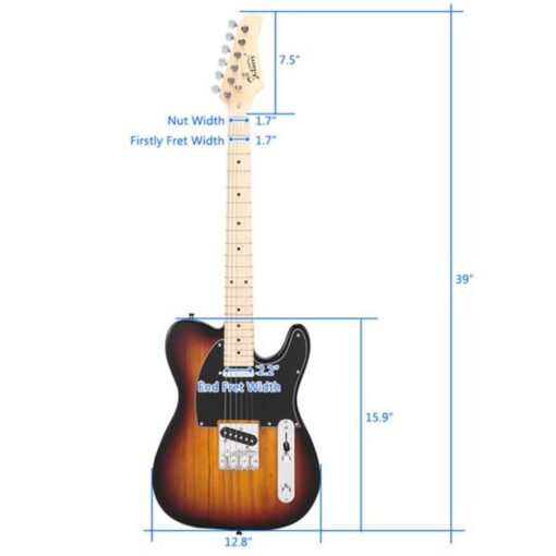 Glarry GTL Maple Fingerboard Electric Guitar - Image 6