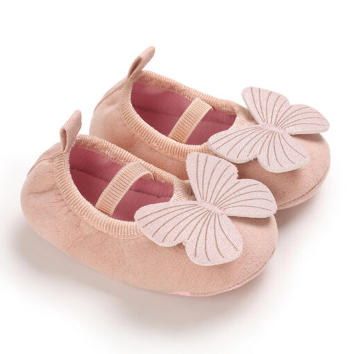 Newborn Baby Girl Shoes with Butterfly, Anti-Slip Outsole and Cotton Soft Sole for 0-18months - Image 12