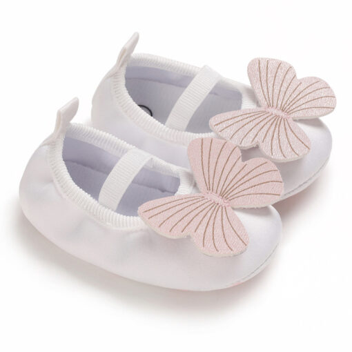 Newborn Baby Girl Shoes with Butterfly, Anti-Slip Outsole and Cotton Soft Sole for 0-18months - Image 13