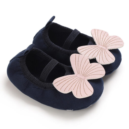 Newborn Baby Girl Shoes with Butterfly, Anti-Slip Outsole and Cotton Soft Sole for 0-18months - Image 10