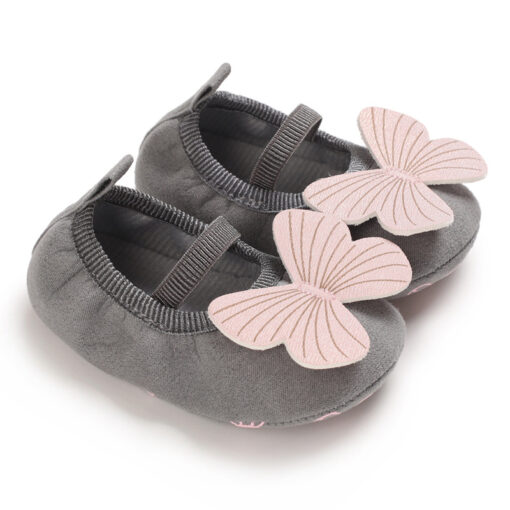 Newborn Baby Girl Shoes with Butterfly, Anti-Slip Outsole and Cotton Soft Sole for 0-18months - Image 11