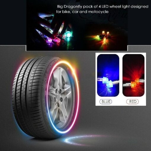 Wheel Lights Cap Car Auto Wheel Tire Air Valve Stem LED Light Cap Cover For Car Motorcycle Waterproof Bicycle Accessories - Image 10