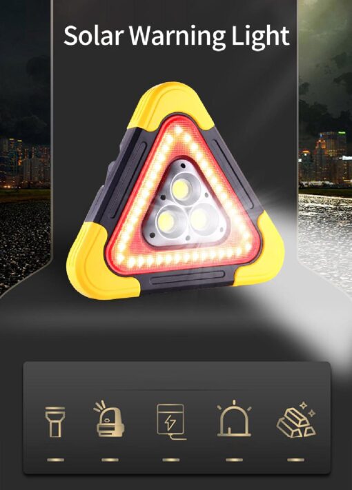 Solar LED Warning Triangle - Image 13