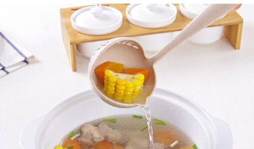 Multi-functional 2 in 1 Wheat Straw Soup Spoon - Image 12