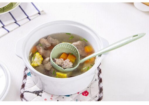 Multi-functional 2 in 1 Wheat Straw Soup Spoon - Image 8