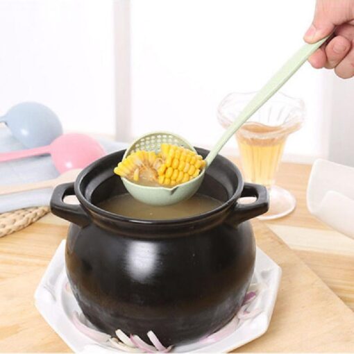 Multi-functional 2 in 1 Wheat Straw Soup Spoon - Image 6