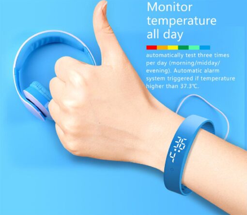 Monitoring Body Temperature Tracking Smart Watch Band Bracelet - Image 2