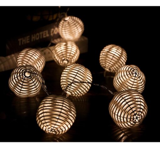 Rattan Ball LED String Light