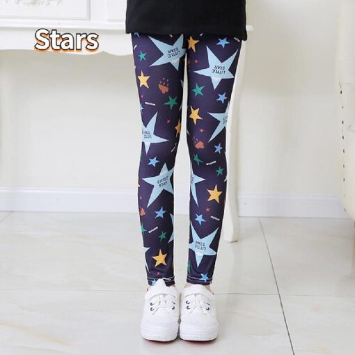 Kids Girls Casual Stretch Leggings - Image 4