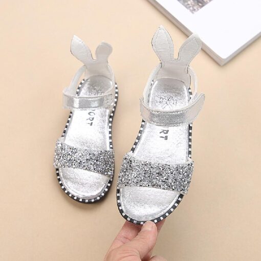 Cute Rabbit Summer Sandals with Shining Diamonds - Image 4