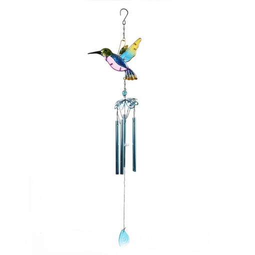 Glass Hummingbird Dragonfly Outdoor Windchimes Hanging Bells Decoration - Image 16