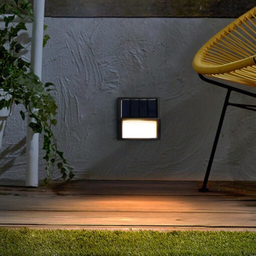 1/2/4 pack Solar Deck Lights Outdoor Waterproof LED Steps Lamps for Stairs - Image 12