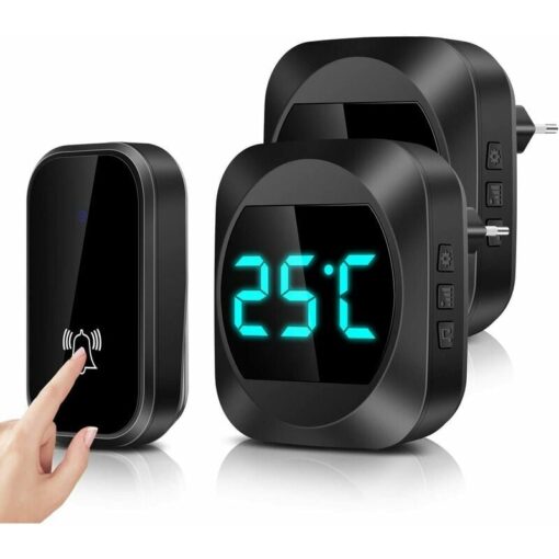 No need for Batteries Smart Wireless Doorbell with Digital Thermometer - Image 8