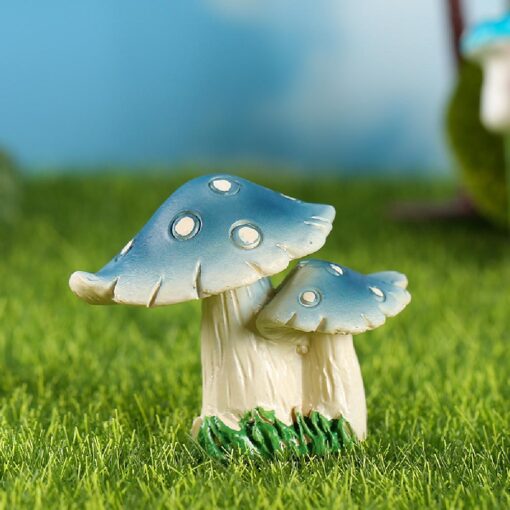 Artificial Mini Resin Mushroom Fairy Garden Decorations - Image 7