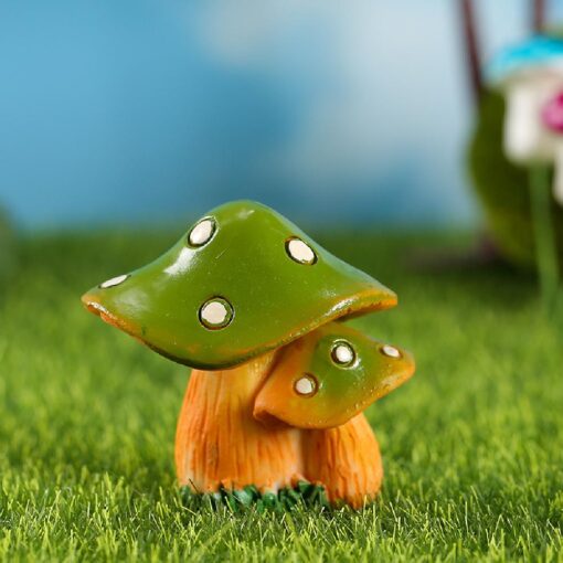 Artificial Mini Resin Mushroom Fairy Garden Decorations - Image 8