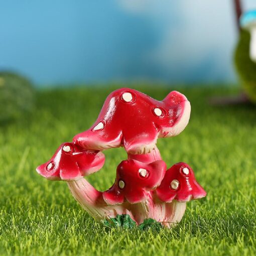 Artificial Mini Resin Mushroom Fairy Garden Decorations - Image 12