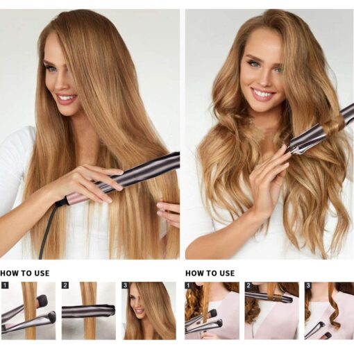 2 in 1 Hair Straightener and Curler - Image 9