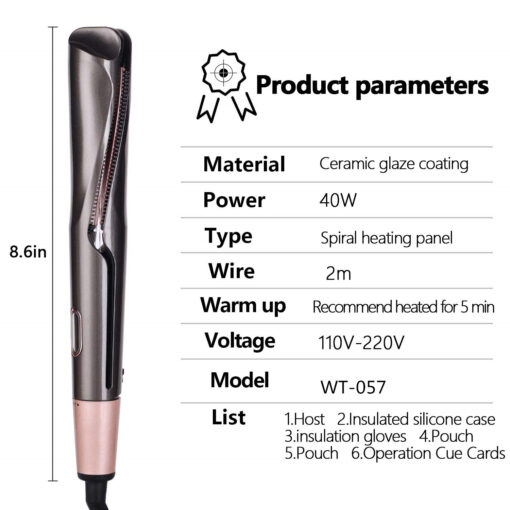 2 in 1 Hair Straightener and Curler - Image 10