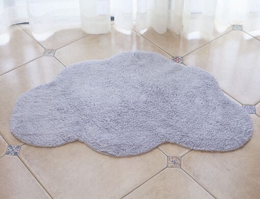 100x65cm Cloud Shape Tufting Rug Soft Plush Bedroom Living Room Carpet Anti-slip Bath Mat Doormat - Image 6