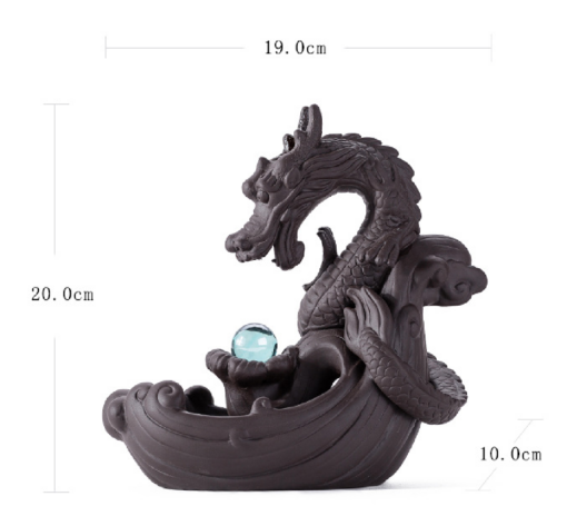 Dragon Waterfall Incense Burner with free Cones - Image 5