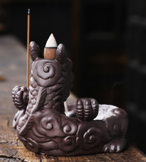 Dragon Waterfall Incense Burner with free Cones - Image 3