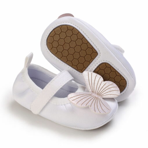 Newborn Baby Girl Shoes with Butterfly, Anti-Slip Outsole and Cotton Soft Sole for 0-18months - Image 9