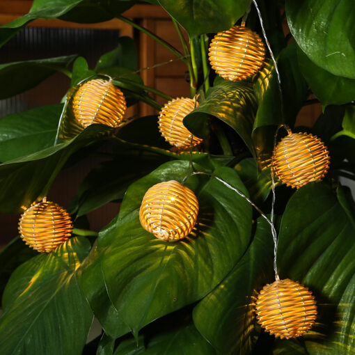 Rattan Ball LED String Light - Image 3