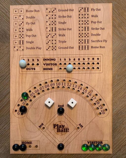 Baseball Dice Board Game Interactive Double Battle Table Game - Image 4