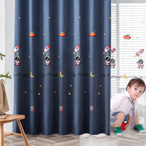 Space Design Blackout Curtain