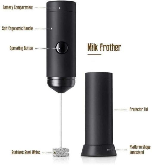 Handheld Electric Egg Beater Mini Foamer Milk Frother Cooking Tool - Image 5