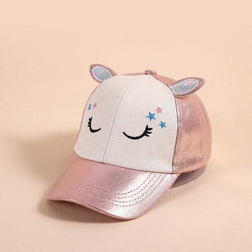 Kids Baseball Summer Cap - Unicorn or Cat Sunshade Hat - Image 4