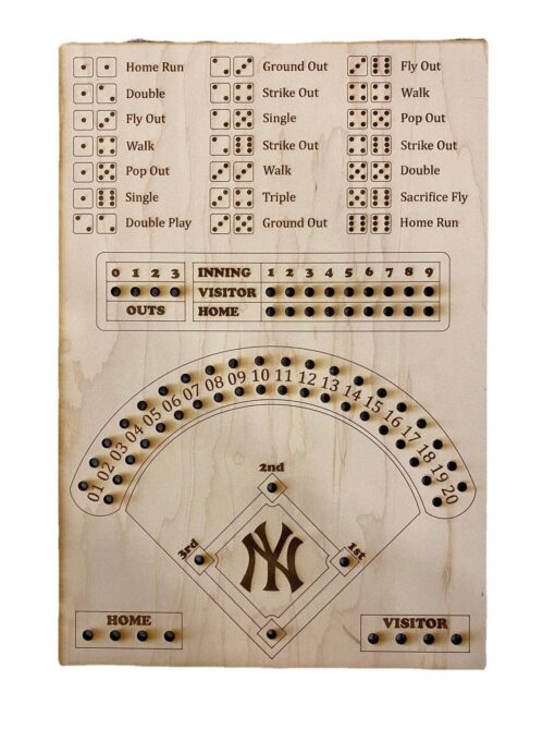 Baseball Dice Board Game Interactive Double Battle Table Game - Image 2