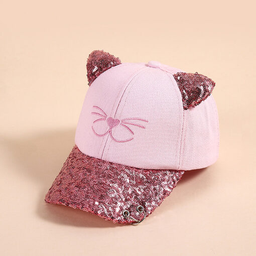 Kids Baseball Summer Cap - Unicorn or Cat Sunshade Hat - Image 2