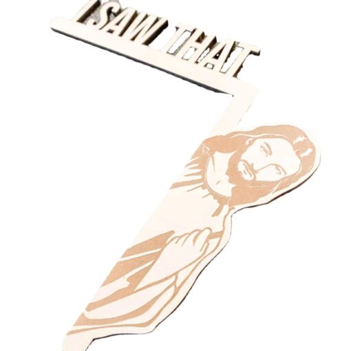 I Saw That Jesus Sign Door Decoration Corner Decor Art Wall Wooden Sculpture - Image 10