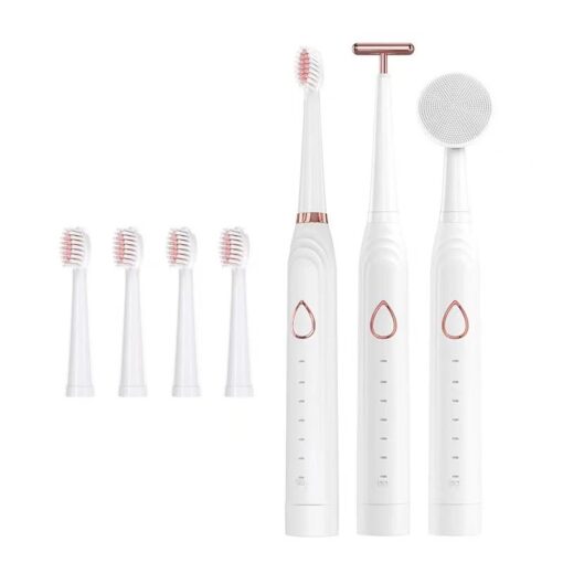 3-in-1 Electric Toothbrush, Facial Massage & Facial Brush - Image 2