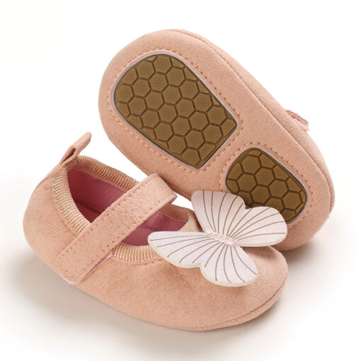 Newborn Baby Girl Shoes with Butterfly, Anti-Slip Outsole and Cotton Soft Sole for 0-18months - Image 8