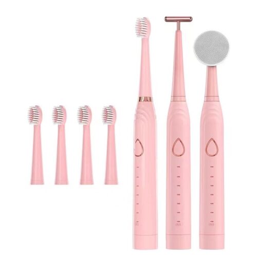 3-in-1 Electric Toothbrush, Facial Massage & Facial Brush