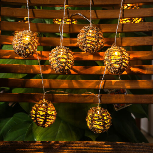 Rattan Ball LED String Light - Image 2