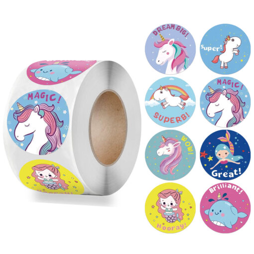 500 pcs Unicorn Sticker