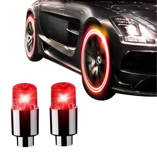 Wheel Lights Cap Car Auto Wheel Tire Air Valve Stem LED Light Cap Cover For Car Motorcycle Waterproof Bicycle Accessories