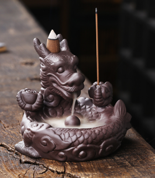 Dragon Waterfall Incense Burner with free Cones - Image 2